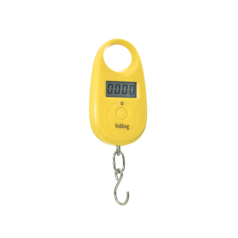 Sınır ötesi Weiheng WH-A11 ultra mini dijital el çantası küçük kanca ölçeği asılı ölçekli paket ölçeği 25 kg ağırlık hassasiyeti 5g