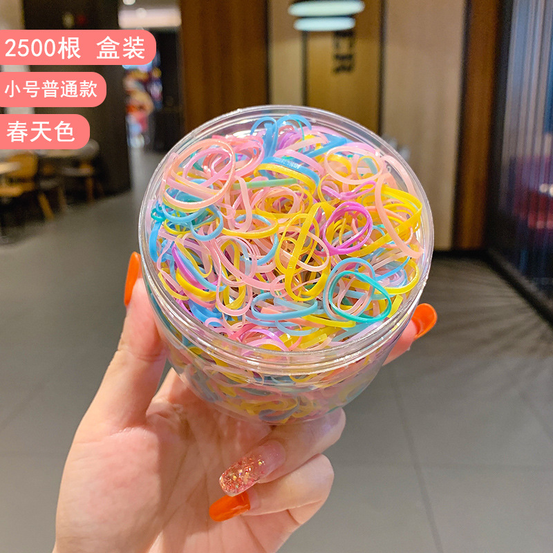 Banda de goma para niños, niñas, bebés, adornos de cabello para niños pequeños, anillo de cabello elástico, banda de goma desechable