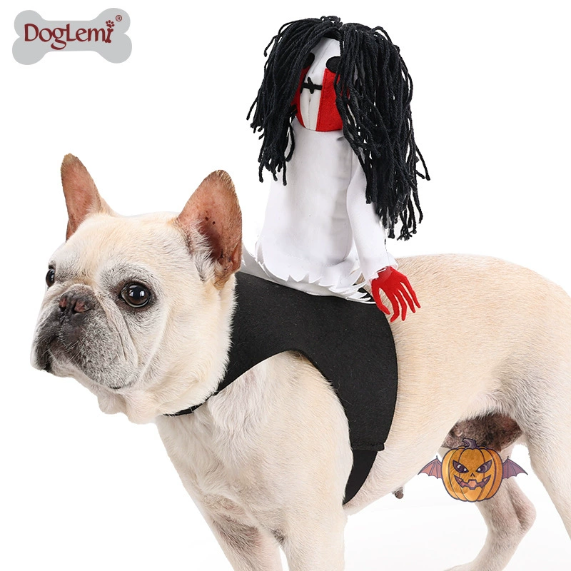 Хэллоуин питомец новый трансформированный костюм забавный Тедди бульдог рыцарь Садако костюм праздничной вечеринки