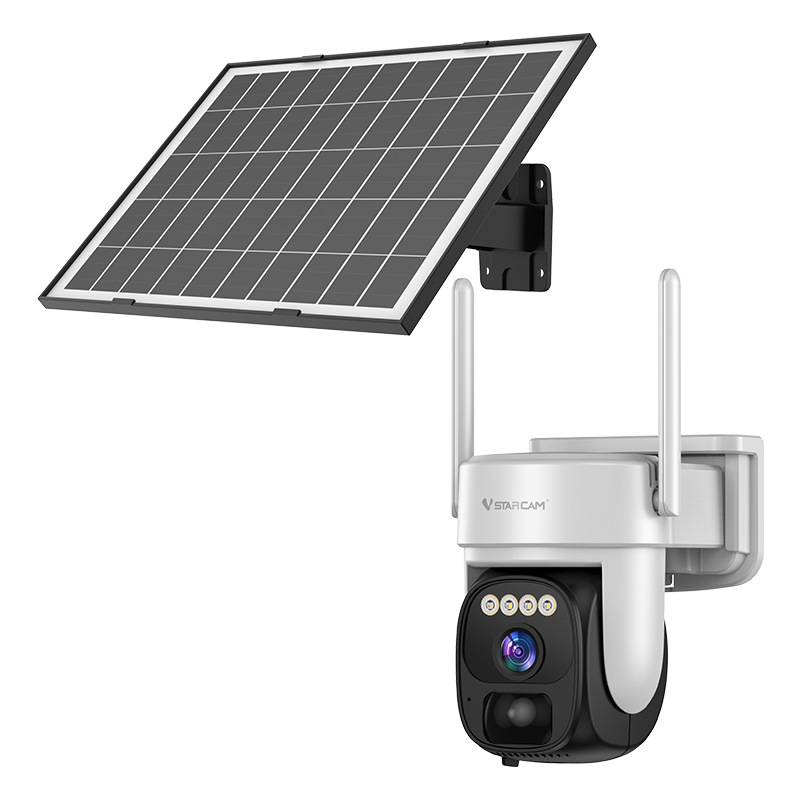 Cámara de Vigilancia Solar Transfronteriza, Interior y Exterior, Alta Definición, Visión Nocturna, Sin Cables, Tipo Domo, Monitoreo Remoto Inalámbrico