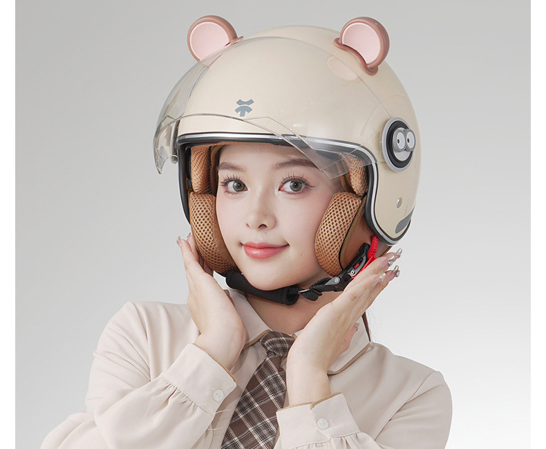 3C Certified Electric Vehicle Helmet Women's Winter Warm Windproof