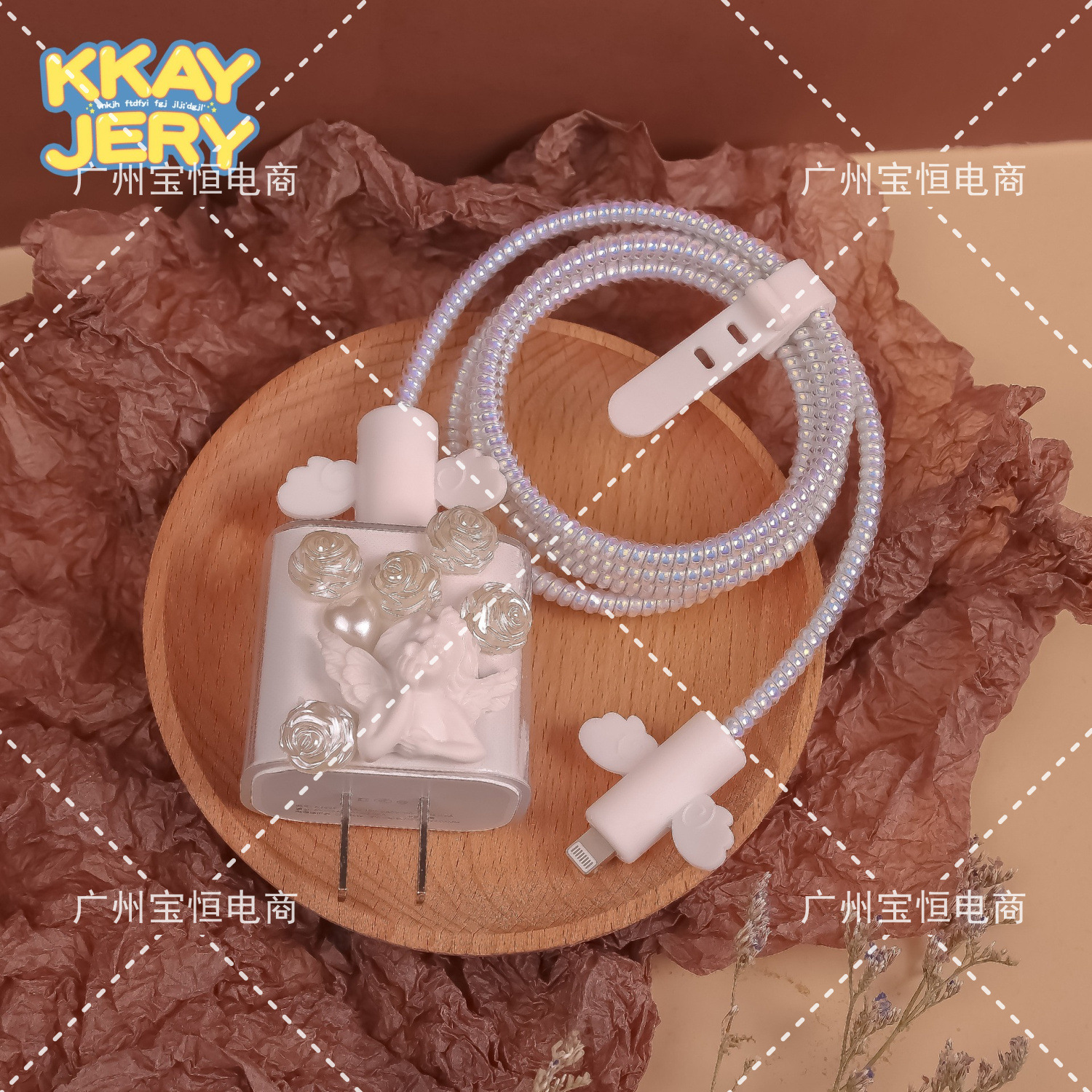 20W transparente D Chin apoyo Ángel Rosa 59 cuatro juegos