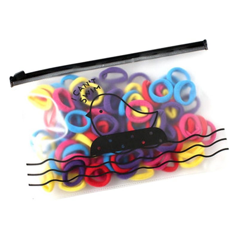 Estilo coreano niños banda de pelo cuerda de pelo sin costura toalla anillo cabeza cuerda alta banda de goma elástica diámetro anillo 2.cm accesorios para el cabello de los niños