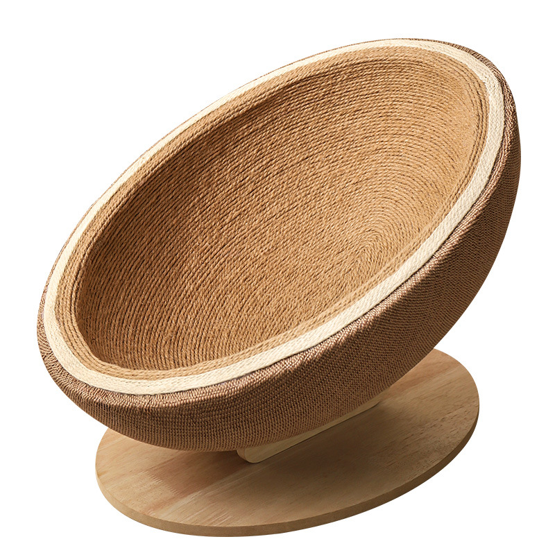 Fabricante de cuerda de cáñamo para interiores tabla de raspado para gatos nido para gatos todo en uno garra de gato grande bola de raspado para gatos cuenca de raspado para gatos juguetes para gatos al por mayor