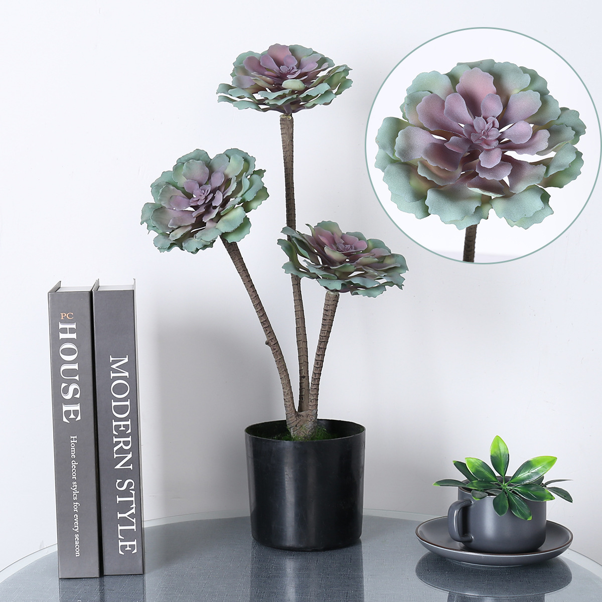 Flores falsas bonsai creativo decoración pequeña flor artificial de escritorio flor artificial Amazonas productos explosivos transfronterizos empotas simulación image 1