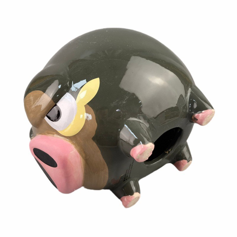 Modelado creativo 3D en relieve barril de cerámica barril de dinero tipo barril de vino barril de dinero artesanía regalo cerámica girar