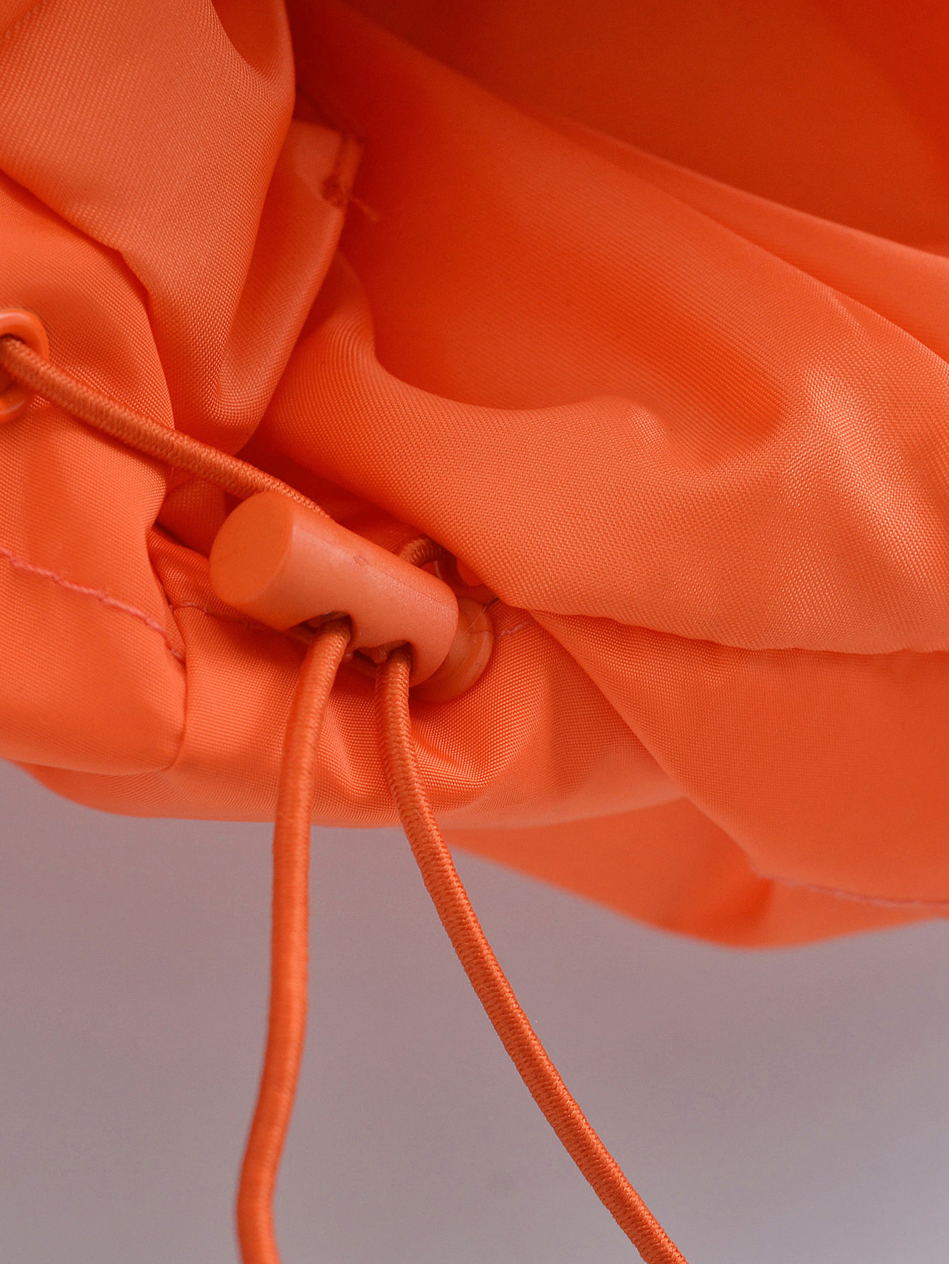 Orange Cotton Zipper Vest NSLQS101226