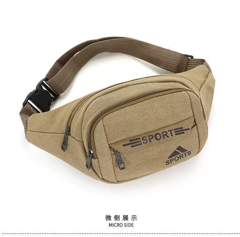 Холщовая износостойкая Строительная работа Поясная сумка Деловая многослойная кассовый аппарат Нагрудная сумка на одно плечо Удобная сумка через плечо большой емкости