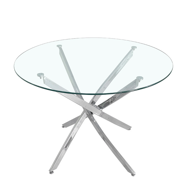 Mesa de comedor de Amazon mesa de comedor de lujo ligera y alta mesa de comedor moderna y simple mesa de comedor de vidrio