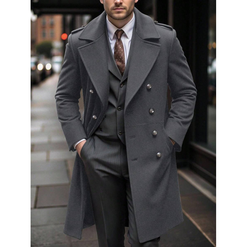L 48026 Hombre delgado trench coat hombre delgado trench coat