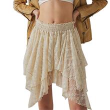 O 87223 Y2k Lace Mini Dress with Ruffle ��˿����ȹ �羳