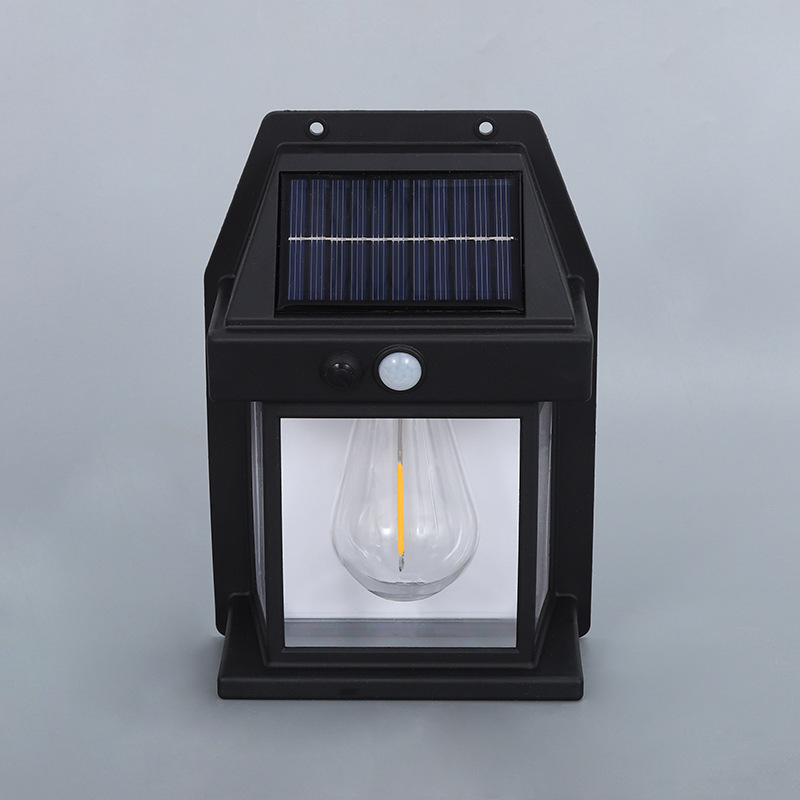 Lámpara de pared solar al aire libre LED exterior lámpara de pared simple patio jardín impermeable hogar corredor lámpara