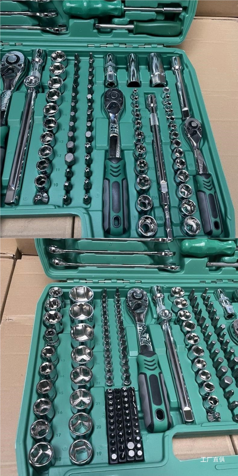 German Quality 216-Piece Auto Repair Set Multi-Functional Socket Wrench Set Combination Casing Ratchet Wrench Car Repair