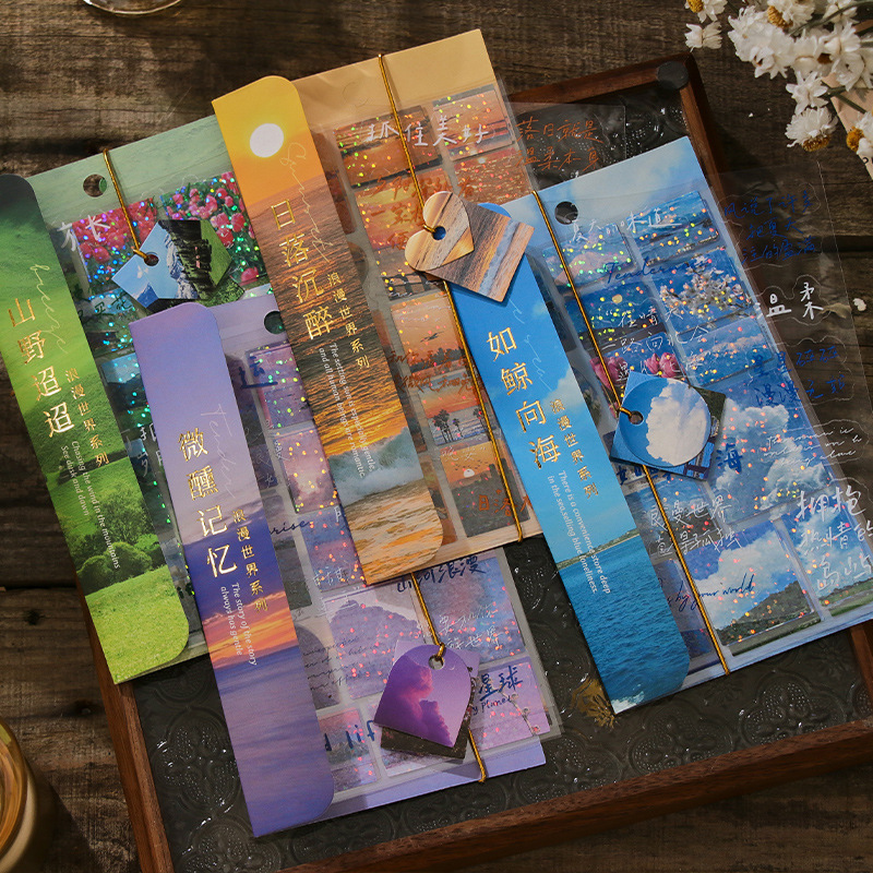 Yan You Every PVC Flat Sticker Romantic World Series Creative ins Style Hand Account Decorative Collage 5