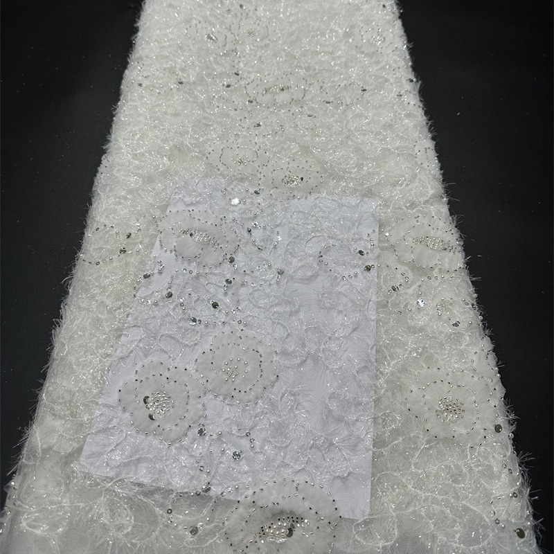 Flores rasgón bordado telas bordadas bandejas bordadas vestidos de boda vestidos de cena telas comercio exterior transfronterizo