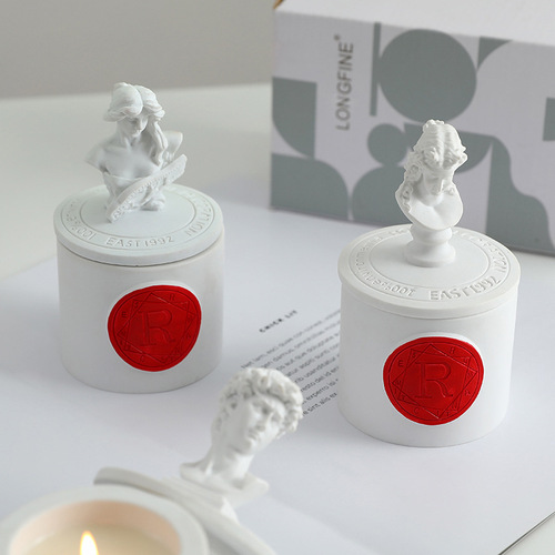 Aromatherapy candle essential oil gypsum fragrance gift box souvenir bedroom home indoor Christmas gift manufacturer direct supply