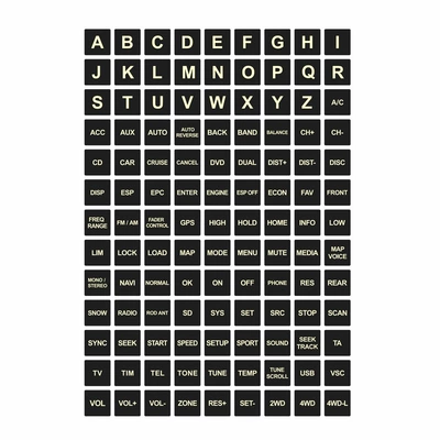 car stickers, Car interior film