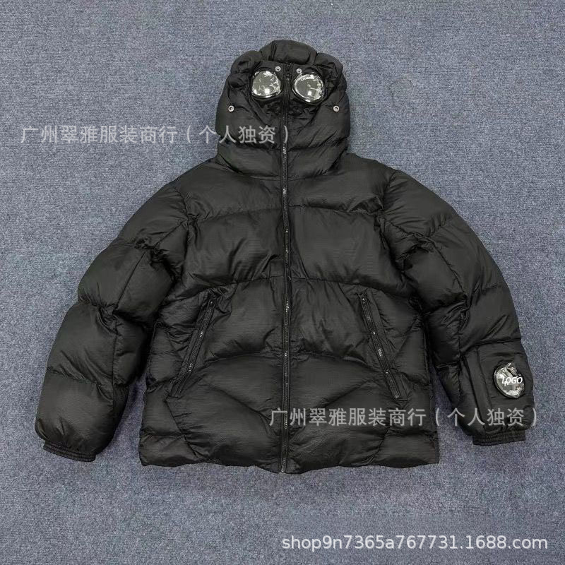 CP高版本跨境联名COMPANY镜片徽章棉服户外加厚保暖防寒外套夹克
