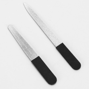 Baifei stainless steel double-sided carborundum polishing nail file silicone file polishing strip nail art manicure special tool