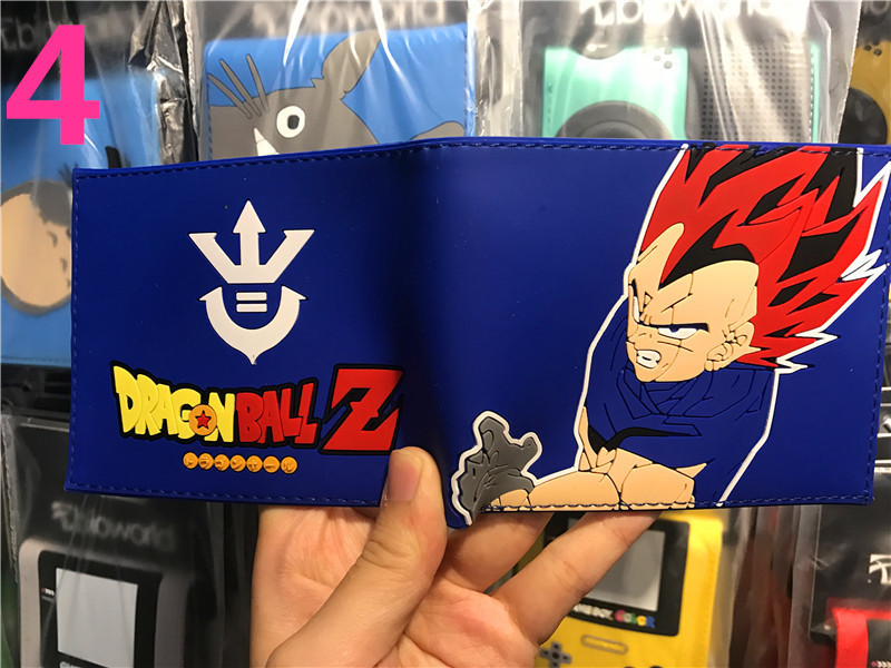 Anime Dragon Ball periférico dinero corto wukong Wu palabra estudiantes masculinos y femeninos corto monedero titular de la tarjeta en stock
