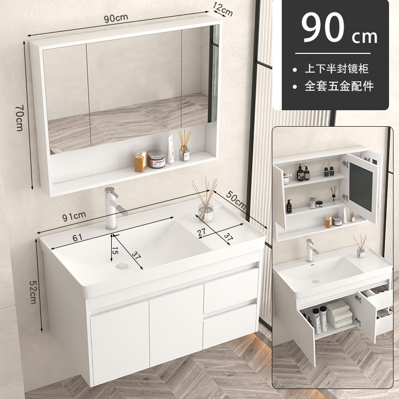 gabinete de baño de madera sólida baños cerámicos todo en una bañera lavabo tipo pared lavabo gabinete combinación lavabo grande lavabo