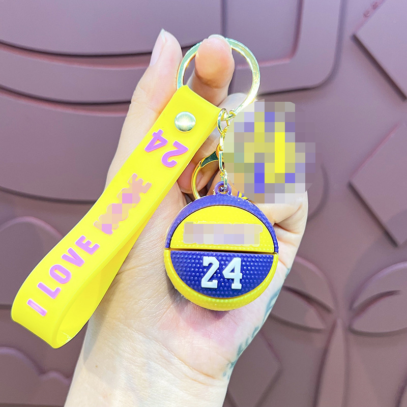 Estrella Baloncesto llavero Kobe Curry James Owen mochila estudiante colgante recuerdo moda pequeño regalo