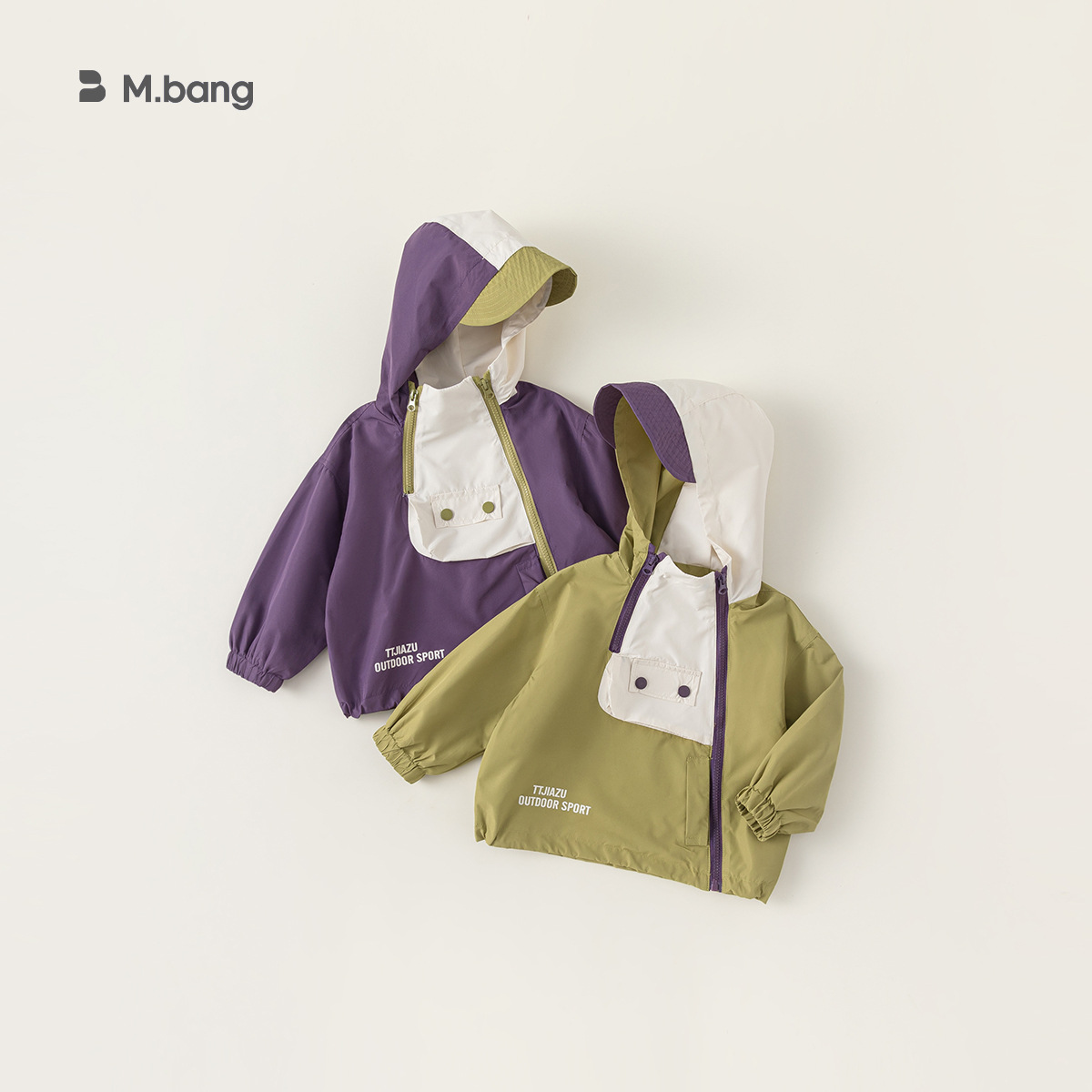 Babycity Children's Jacket Casual Outing Clothing Spring And Autumn Children's Clothing Boys Color Block Hooded Jacket CY42016