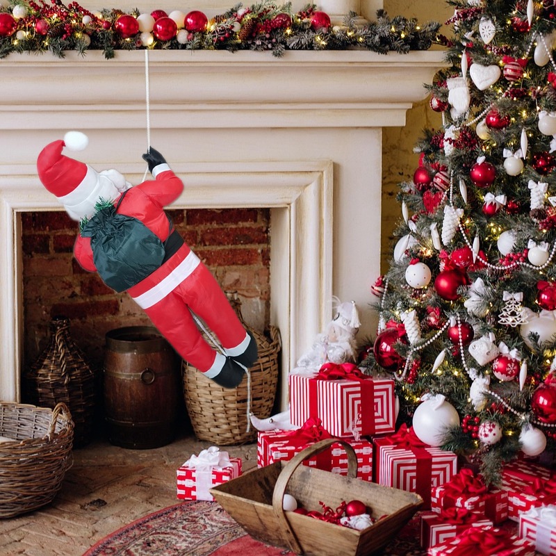 Navidad decoraciones nuevo 60cm Santa Claus muñeca colgante Navidad suministros fábrica directa transfronteriza