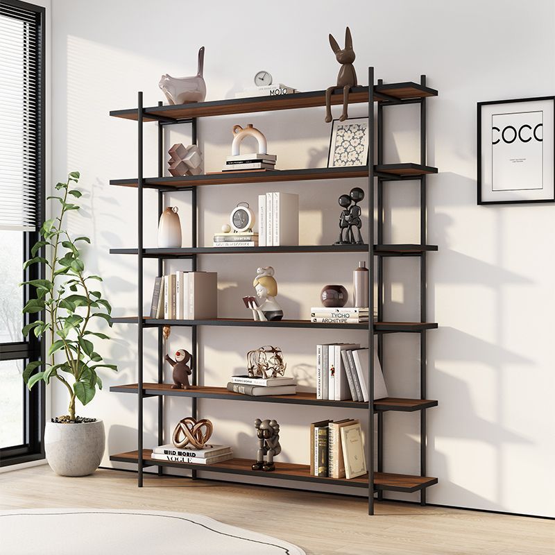 Iron Bookshelf Multi-Layer Display Rack Whole Wall Storage Rack Living Room Storage Rack Simple Office Partition Floor-Standing Bookcase