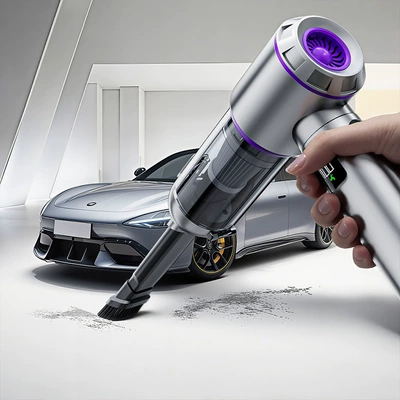 Car-Mounted Digital Display Vacuum Cleaner, Tozsoranlar