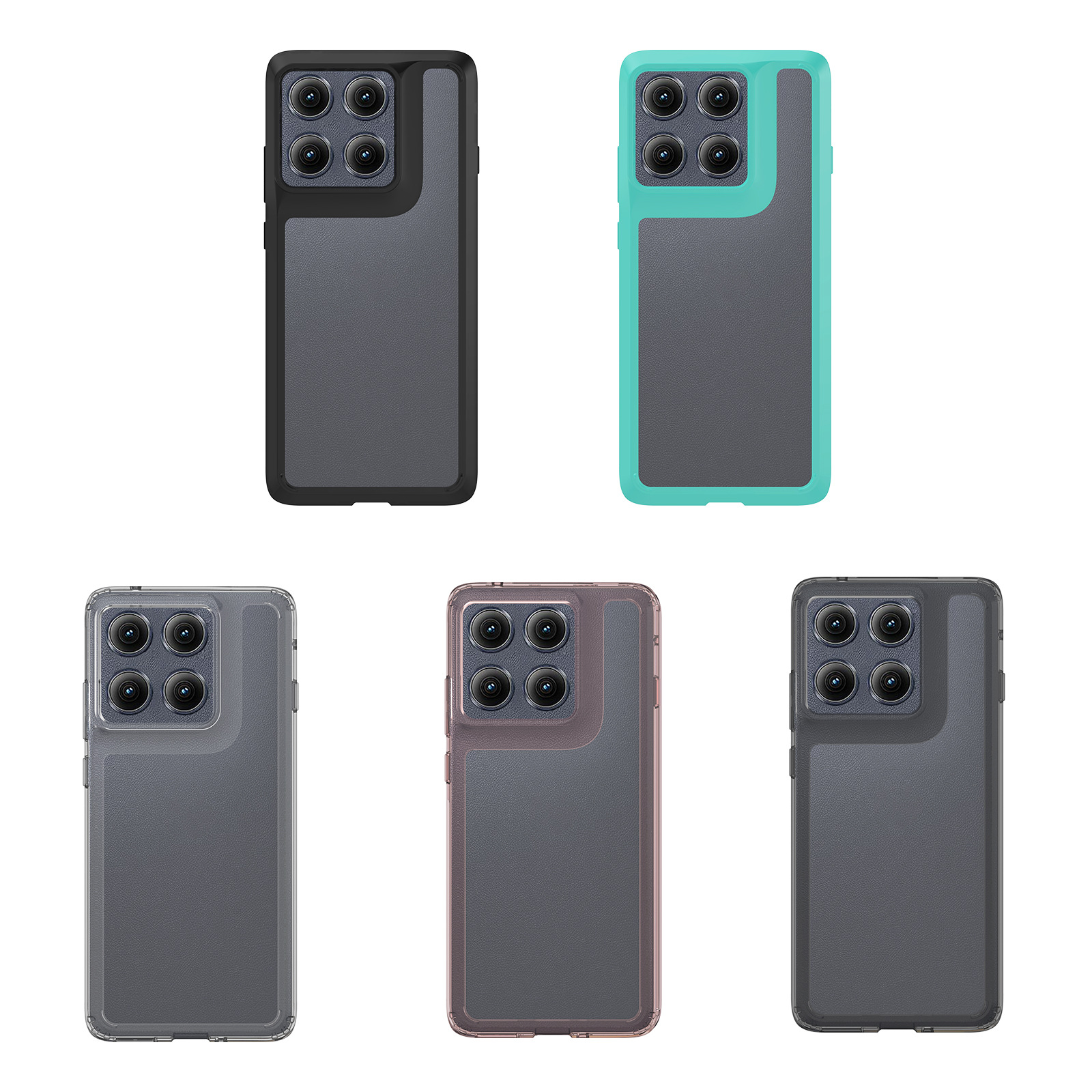 Aplicable a Moto Edge 60 anti-rañazos transparente dos en uno caso de teléfono acrílico contra caídas fábrica de cubierta