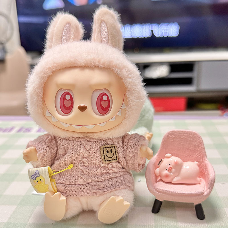服のみ】第二世代ブラインドボックス ラブブ服 エポキシ樹脂製顔飾り ラブブ シットシットパーティーシリーズ ベビー服 可愛い|undefined