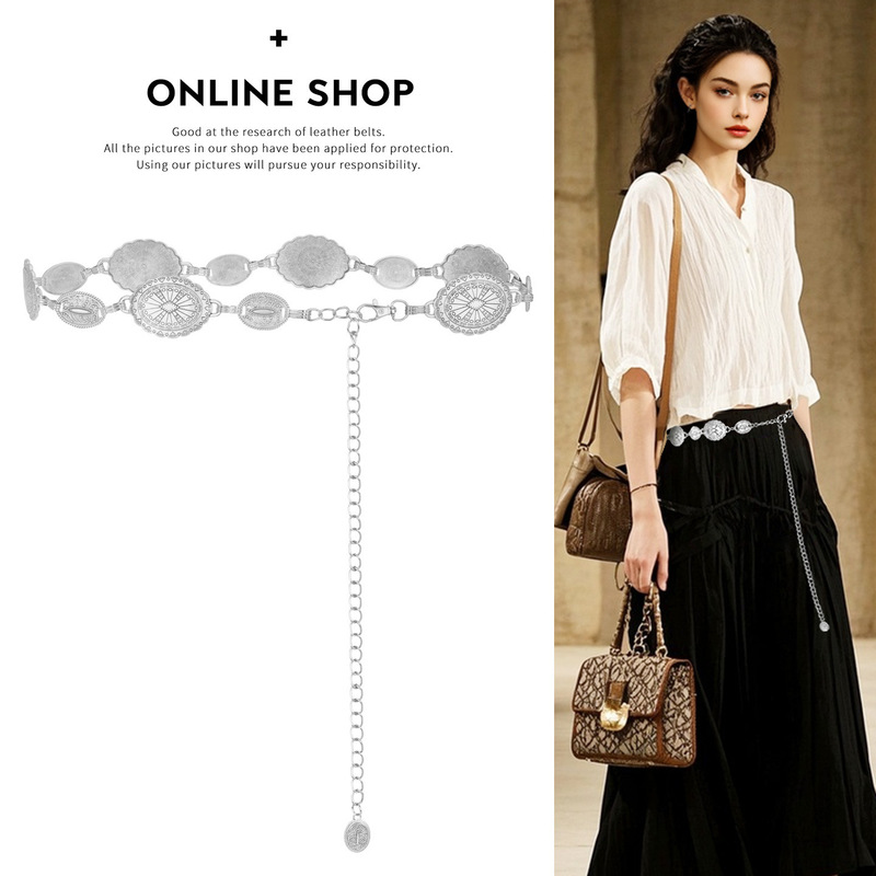 New Thickened Waist Chain for Women, High-End Retro Belt Chain Decoration, Fashionable Versatile Skirt and Pants Chain Waist Ring Wholesale New Thickened Waist Chain for Women, High-End Retro Belt Chain Decoration, Fashionable Versatile Skirt and Pants Chain Waist Ring Wholesale