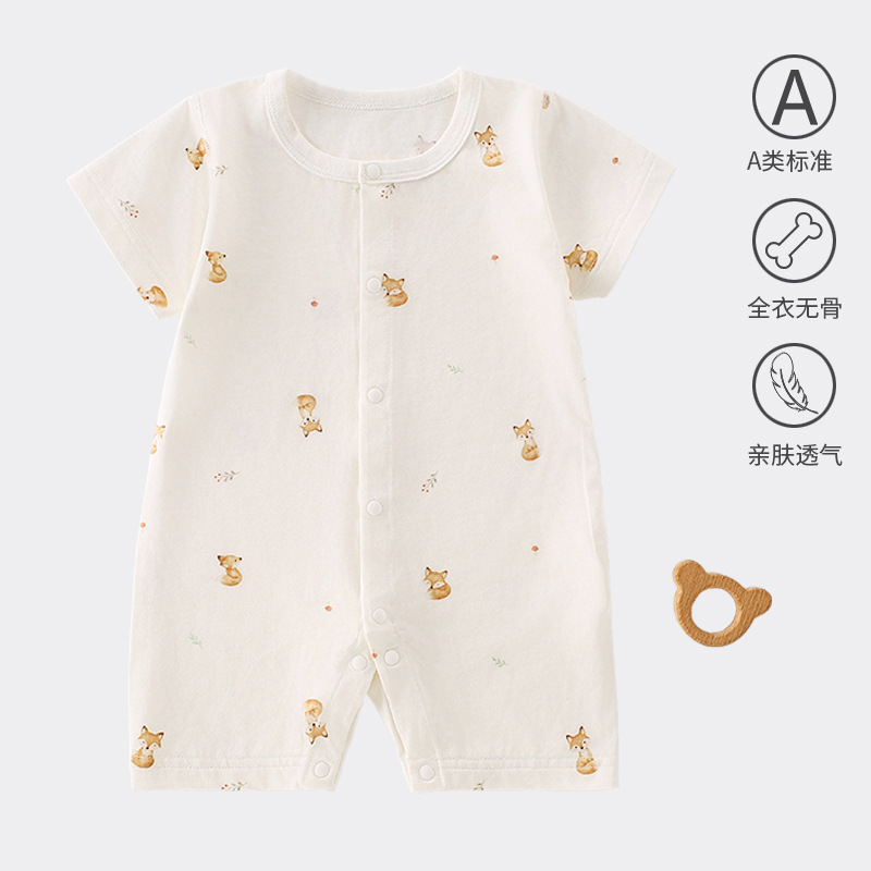 Anyang ropa para bebés recién nacidos un tipo de bata de verano para bebés pequeños meses sin hueso de manga corta ropa de escalada