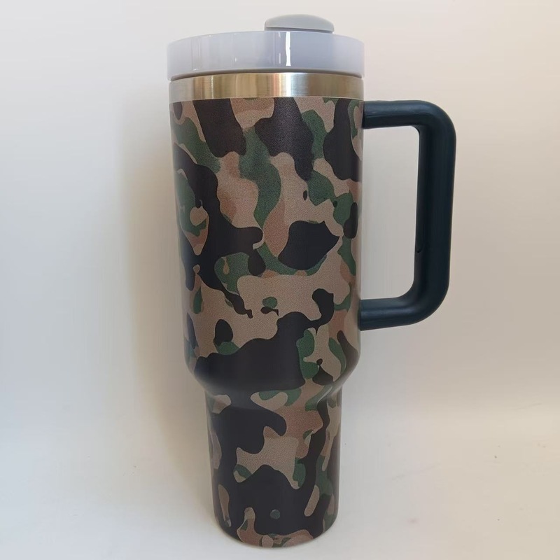 クロスボーダー Amazon 40oz 第二世代ハンドル ステンレス製保温保冷カップ 40oz 迷彩シリーズ|undefined