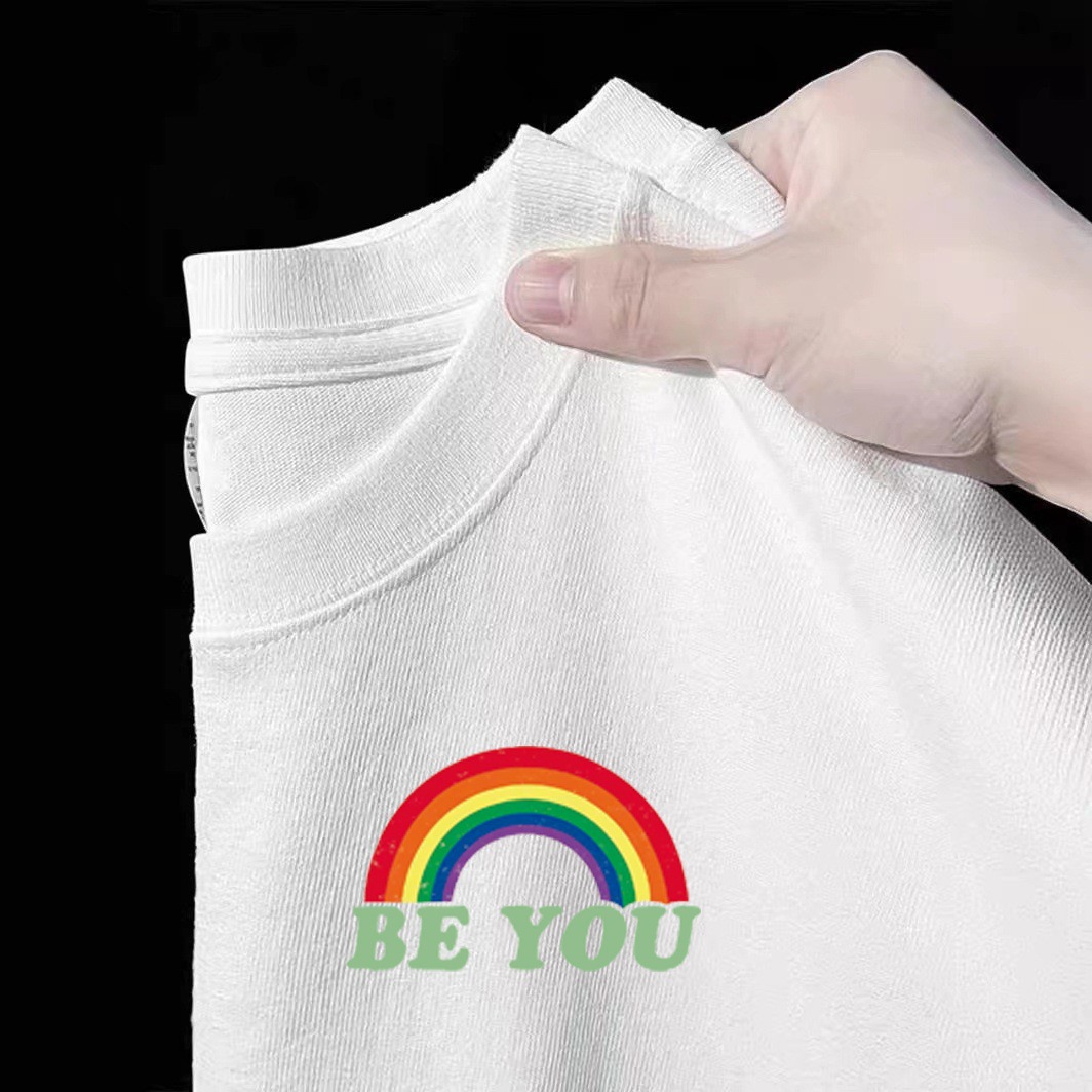 레인보우 스몰 라벨 [화이트]