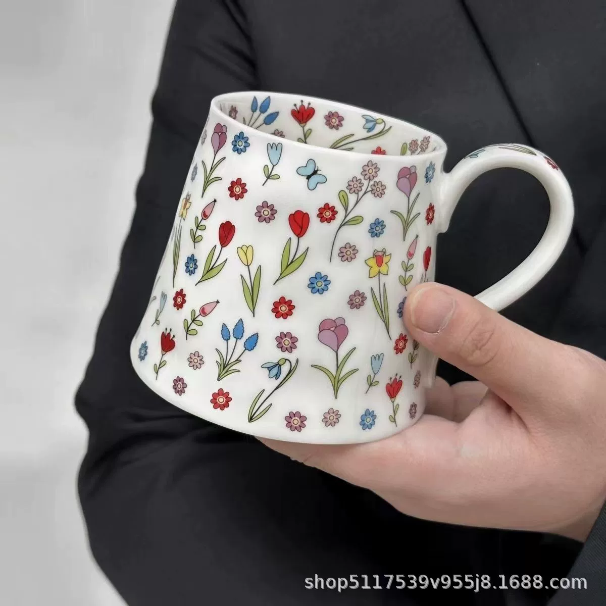 Кружка Mug, премиальная легкая керамическая чашка cartoon с большой емкостью, 400/600 мл, опция подарочной коробки