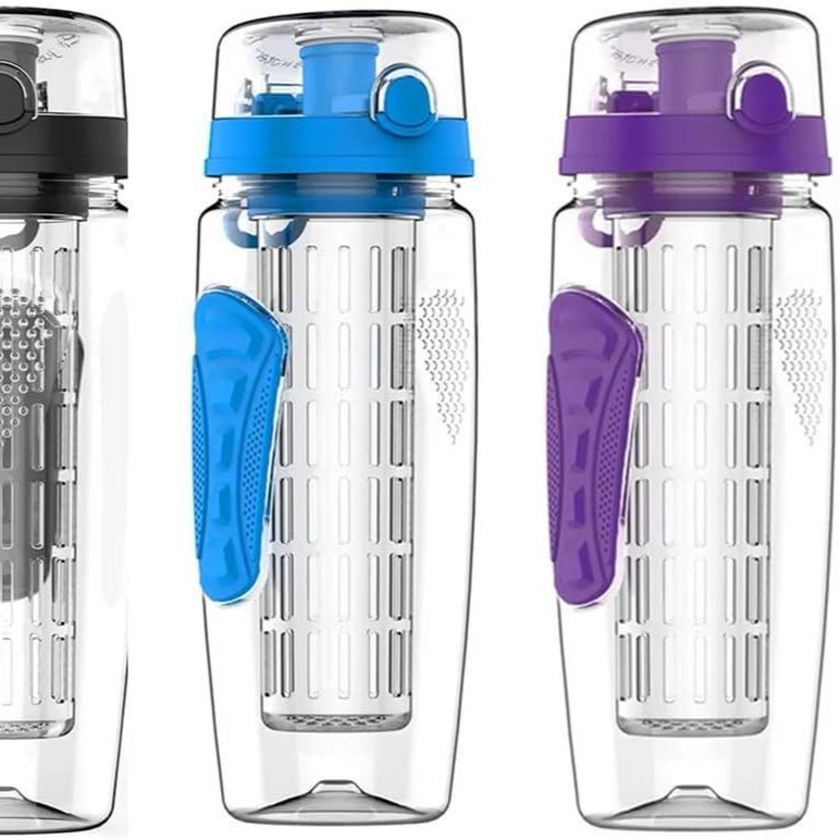 Amazon's Best-Selling 32oz Graduated Water Cup with Filter Pet Sports Water Bottle Outdoor Large-Capacity Juice Cup