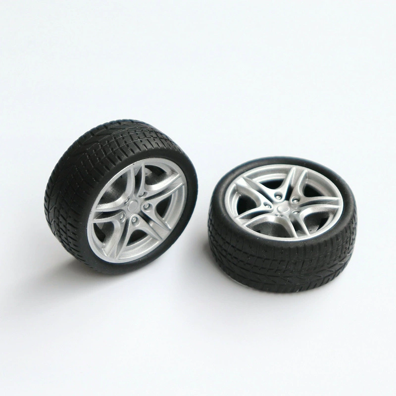 Резиновое колесо диаметром 48mm отверстие 3mm автомобильная шина колесо развивающий робот diy модель колеса
