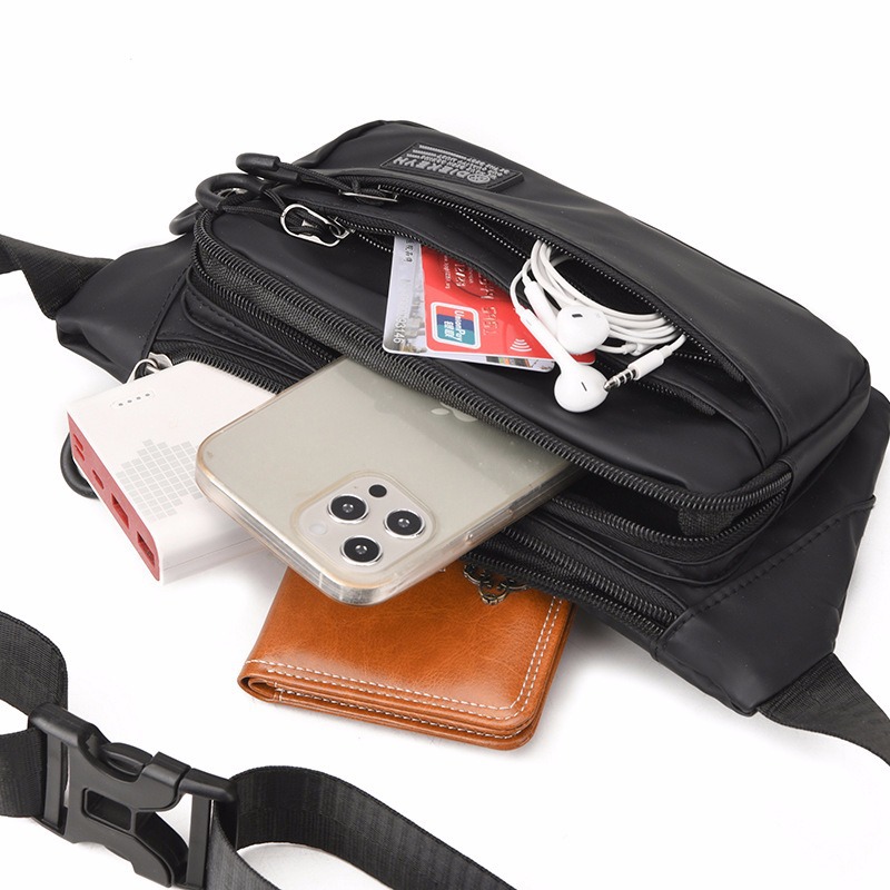 Nuevo bolso diagonal deportivo de riñonera impermeable bolso de pecho de tela Oxford portátil bolso de mensajero premium para hombre bolso de hombro de marca de moda