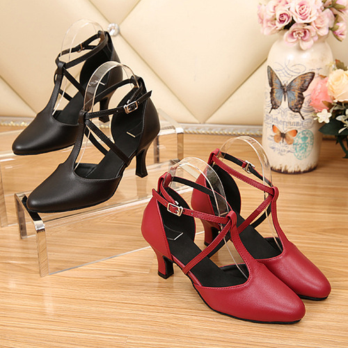  Red Black ballroom Latin Dance Shoes Female Professional Soft Sole waltz tango flamenco Dance Shoes Ballroom dancing shoes