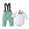 Autumn bodysuit, children's fashionable set for early age, long sleeve, children's clothing, wholesale