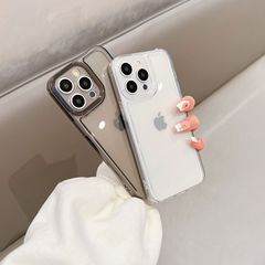 Transparent iPhone 15 case Apple 14 Pro Max space case 13 anti-drop 11 full cover precision hole 12 protective cover