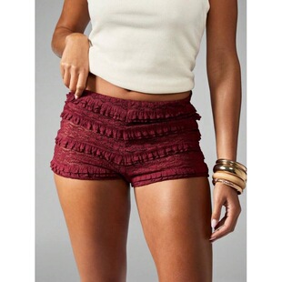 C 23603 Fashion Sweet Hollow Out Shorts ���|�U�ն�ѝ ��