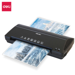 Deli 3898 plastic laminating machine photo plastic sealing machine A4 Home Office small laminating machine glue machine