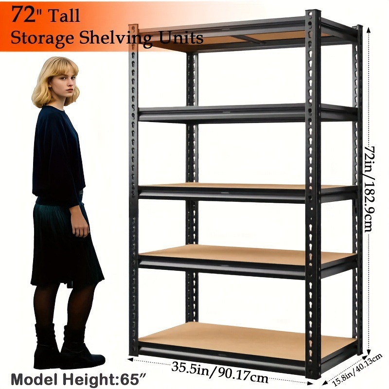 Heavy Duty 5 Storey Garage Rack 2000 Pound Capacity 72in Transfronterizo image 5