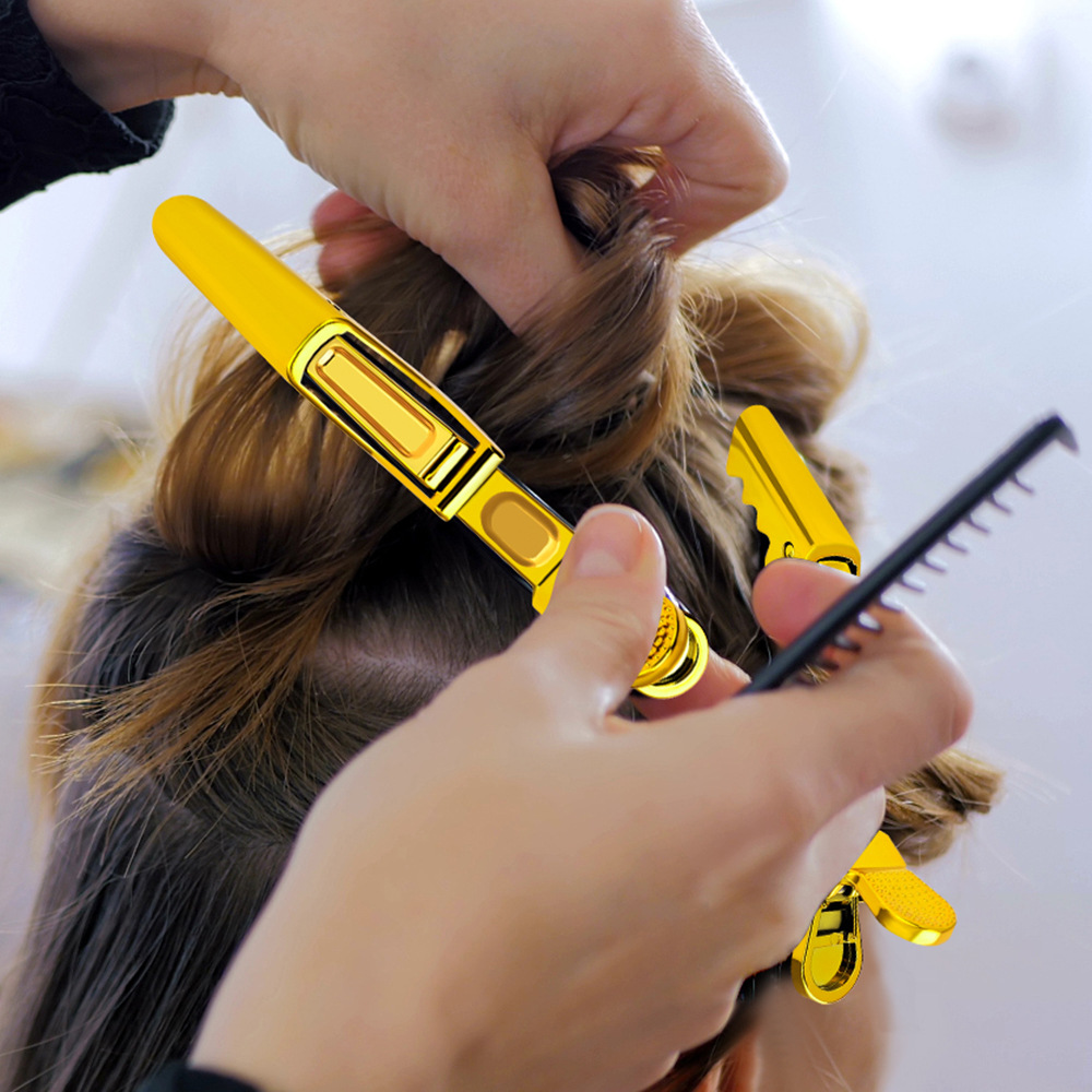 Hair Salon Alligator Colorful Hair Styling No-trace Duckbill Long-nose Clips, Perm And Dye Sectioning Tools, Bangs Clips_voghion.com