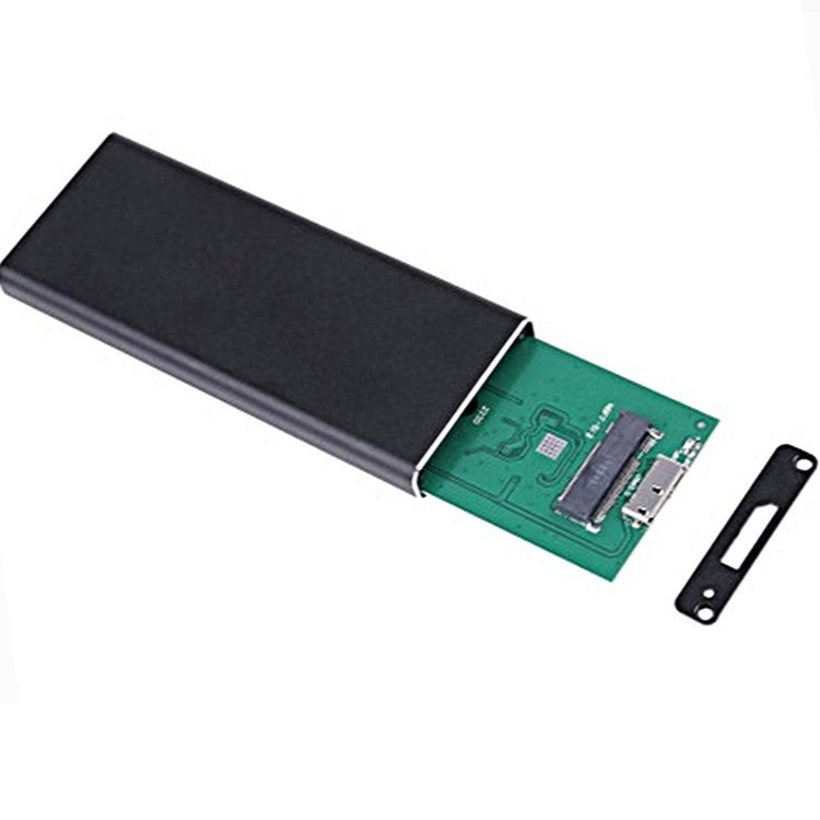 Caja de disco duro ngff fábrica al por mayor m.2 Disco Duro SSD de estado sólido usb3.0 metal disipación de calor Shell caja de disco duro móvil