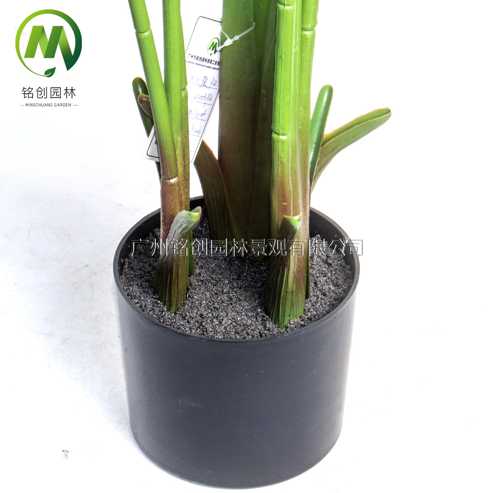 Árbol de simulación transfronterizo, plátano viajero, planta en maceta, nueva planta de simulación, pájaro del paraíso, planta verde de simulación de hoja grande, plátano viajero