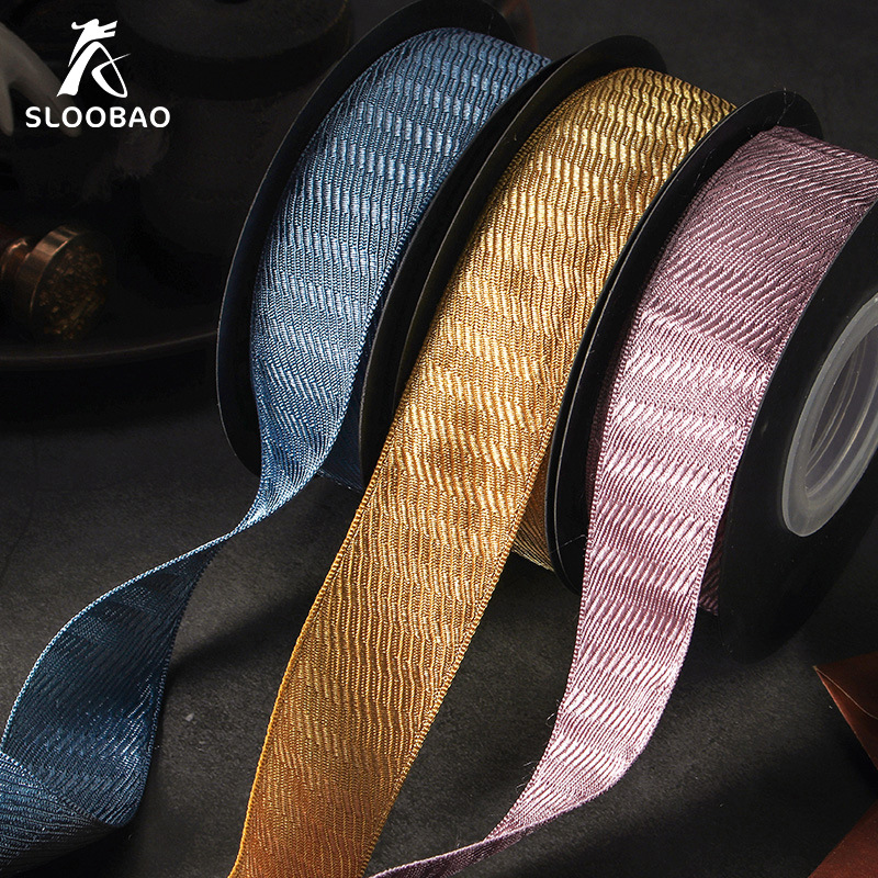 Light Twill Two-sided Smooth Coloured ribbon gift packing Hairdressing bow flower decorate Silk ribbon Ribbon